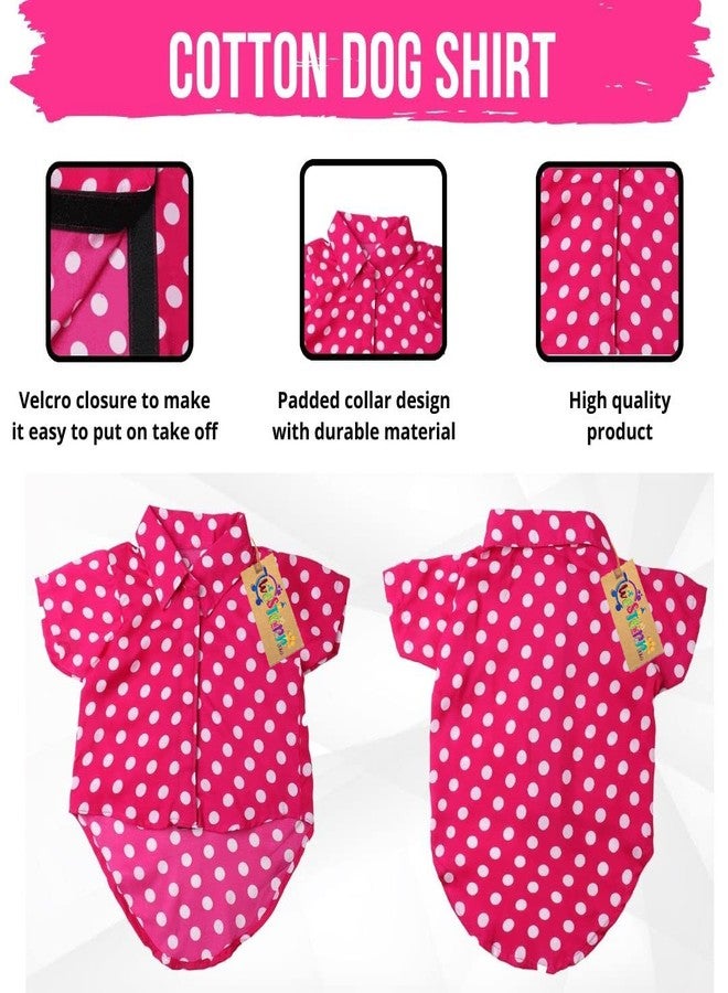 Western Era Cotton Printed Breathable Basic Vest Dog Shirt, Super Soft Shirt, Cute Lightweight Thin Shirt for Your Furries, Ultra Comfort Dog Apparel (Polka Pink) (XSmall - 12inch) - Image 4
